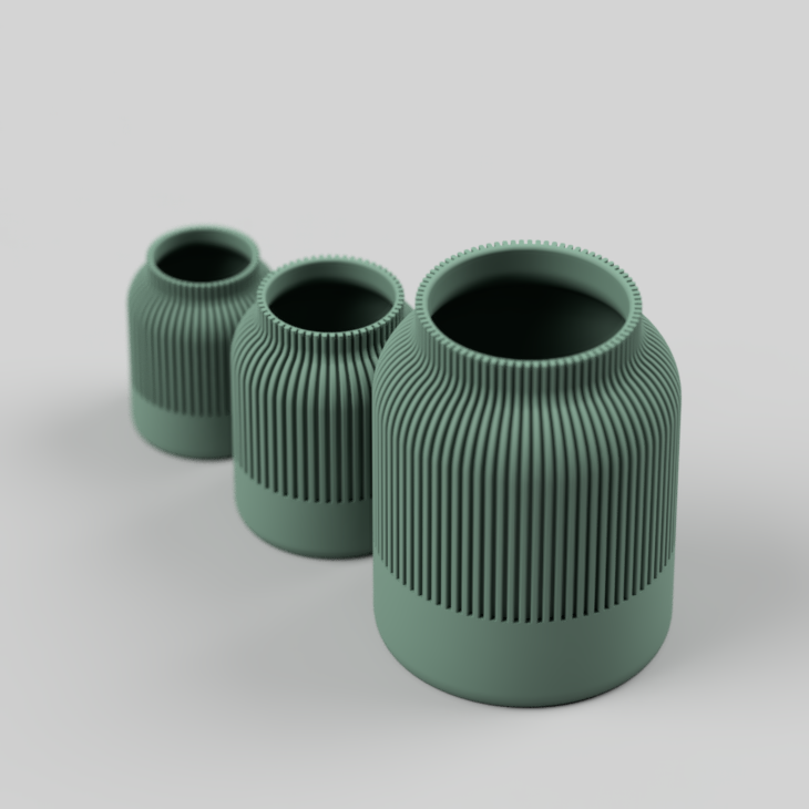 Deko Vase Rosalp - minze